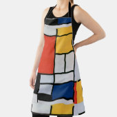Mondrian Komposition Red Yellow Blue Black Schürze (InSitu)