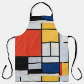 Mondrian Komposition Red Yellow Blue Black Schürze (Vorderseite)
