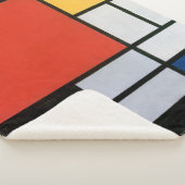 Mondrian Komposition Red Yellow Blue Black Sherpadecke (3/4)
