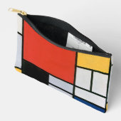 Mondrian Komposition Red Yellow Blue Black Zubehörtasche (Offen)