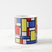 Mondrian Kunst Kaffeetasse (Mittel)