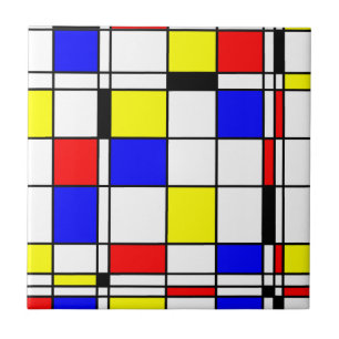 Mondrian Kunstart Fliese