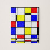 Mondrian Kunstart Puzzle (Vertikal)