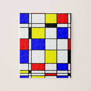 Mondrian Kunstart Puzzle