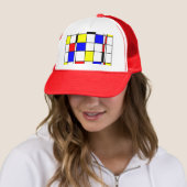Mondrian Kunstart Truckerkappe (Beispiel)