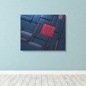 Mondrian Leinwanddruck (Insitu (Holzboden))