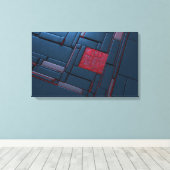 Mondrian Leinwanddruck (Insitu (Holzboden))