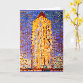 Mondrian - Leuchtturm in Westkapelle Karte (Gelbe Blume)