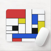 Mondrian Linien Mauspad (Mit Mouse)
