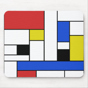 Mondrian Linien Mauspad