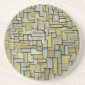 Mondrian-Malerkomposition in Braun und Grau Getränkeuntersetzer (Vorne)