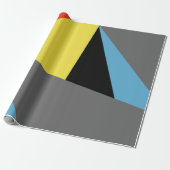 Mondrian Mania Retro Geschenkpapier (Ungerollt)