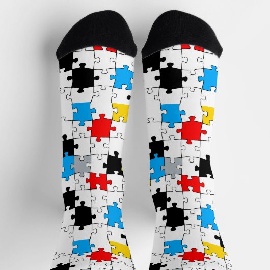 Mondrian Mania Retro Socken (Oben)