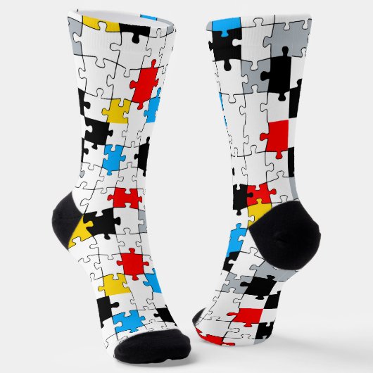 Mondrian Mania Retro Socken (Gewinkelt)