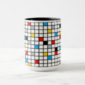 Mondrian Mania Retro Tasse (Zentrum)