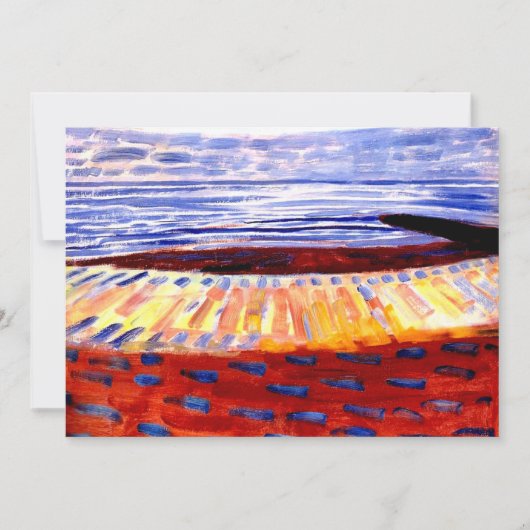 Mondrian - Meer nach Sonnenuntergang, Karte (Vorderseite)
