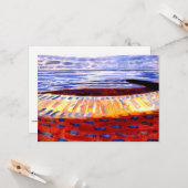 Mondrian - Meer nach Sonnenuntergang, Karte (Vorderseite/Rückseite Beispiel)