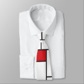 Mondrian Minimalist Geometric De Stijl Modern Art Krawatte (Gebunden)