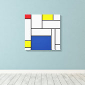 Mondrian Minimalist Geometric De Stijl Modern Art Leinwanddruck (Insitu (Holzboden))