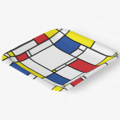 Mondrian Minimalist Geometric De Stijl Modern Art Pappteller (Gewinkelt)
