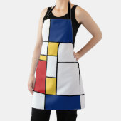 Mondrian Minimalistisch Abstrakt Art Primärfarben Schürze (InSitu)