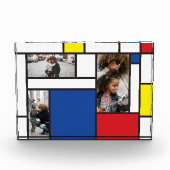 Mondrian Minimalistisch De Stijl Geo Foto Moderne (Vorderseite)
