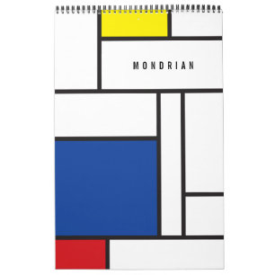 Mondrian Minimalistisch Geometric De Stijl Modern  Kalender