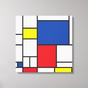 Mondrian Minimalistisch Geometric De Stijl Modern  Leinwanddruck