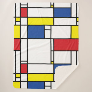Mondrian Minimalistisch Geometric De Stijl Modern  Sherpadecke
