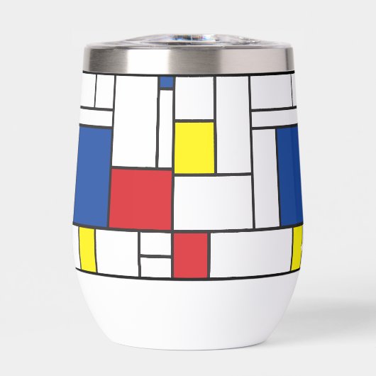 Mondrian Minimalistisch Geometric De Stijl Moderne (Vorderseite)