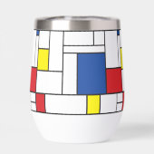Mondrian Minimalistisch Geometric De Stijl Moderne (Rückseite)