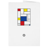 Mondrian Minimalistisch Geometric De Stijl Moderne (Hinten)