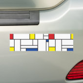 Mondrian Minimalistisch Geometric De Stijl Moderne Autoaufkleber (Auf Auto)