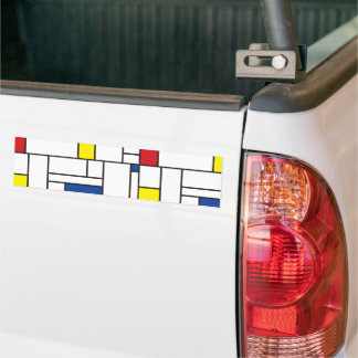 Mondrian Minimalistisch Geometric De Stijl Moderne Autoaufkleber