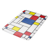 Mondrian Minimalistisch Geometric De Stijl Moderne Badematte (Schrägansicht)