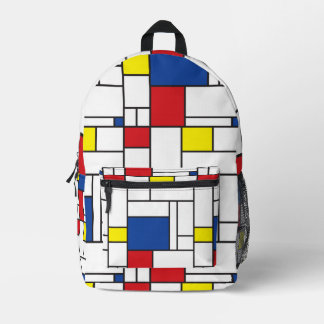 Mondrian Minimalistisch Geometric De Stijl Moderne Bedruckter Rucksack