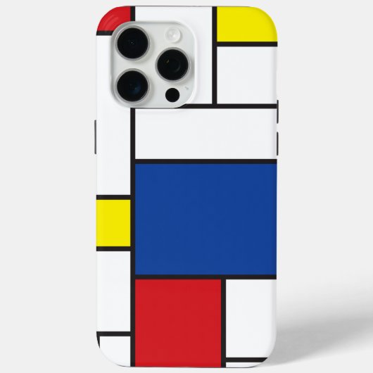 Mondrian Minimalistisch Geometric De Stijl Moderne Case-Mate iPhone Hülle (Rückseite)