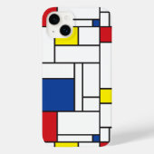 Mondrian Minimalistisch Geometric De Stijl Moderne Case-Mate iPhone Hülle (Rückseite)