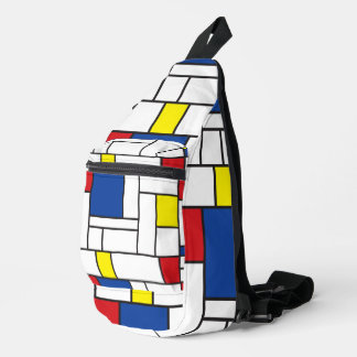 Mondrian Minimalistisch Geometric De Stijl Moderne Crossbody Bag