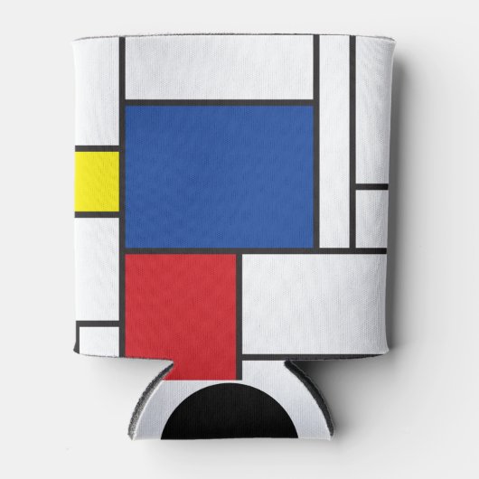 Mondrian Minimalistisch Geometric De Stijl Moderne Dosenkühler (Vorderseite)