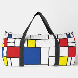 Mondrian Minimalistisch Geometric De Stijl Moderne Duffle Bag