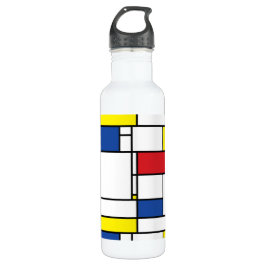Mondrian Minimalistisch Geometric De Stijl Moderne Edelstahlflasche