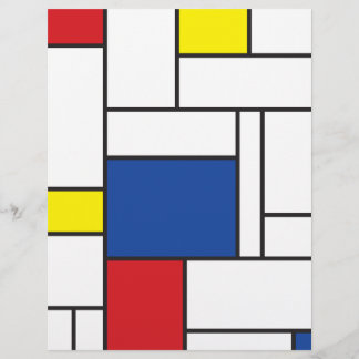 Mondrian Minimalistisch Geometric De Stijl Moderne Flyer