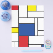 Mondrian Minimalistisch Geometric De Stijl Moderne Flyer (Einzeln)