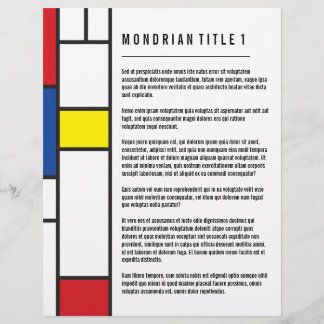 Mondrian Minimalistisch Geometric De Stijl Moderne Flyer