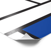 Mondrian Minimalistisch Geometric De Stijl Moderne Fotodruck (Ecke)