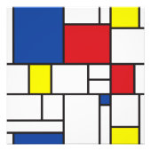 Mondrian Minimalistisch Geometric De Stijl Moderne Fotodruck (Vorne)
