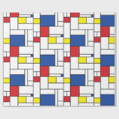 Mondrian Minimalistisch Geometric De Stijl Moderne Geschenkpapier (Flach)