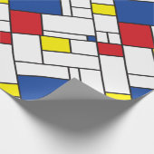 Mondrian Minimalistisch Geometric De Stijl Moderne Geschenkpapier (Ecke)