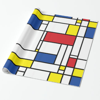 Mondrian Minimalistisch Geometric De Stijl Moderne Geschenkpapier